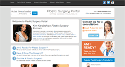 Desktop Screenshot of plasticsurgeryportal.com