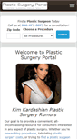 Mobile Screenshot of plasticsurgeryportal.com